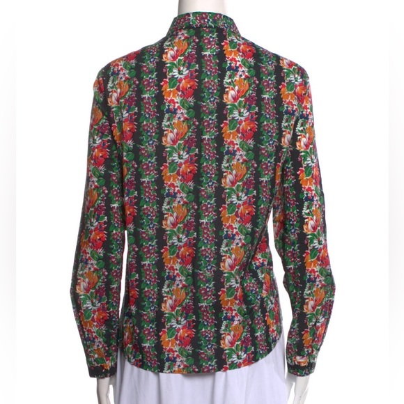 $125 SÉZANE Pierro Floral Print Long Sleeve Button-Up Shirt, Size 34 (US 2) - Picture 4 of 8